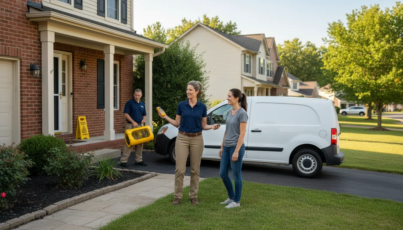 Water restoration image for Dehumidification And Cleanup Services in Plainville, KS